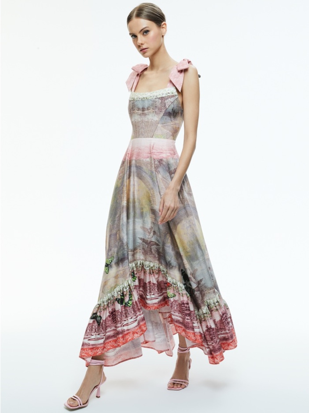 ALICE + OLIVIA ROSALEE PINK DRESS SIZE 2 - Picture 4 of 8